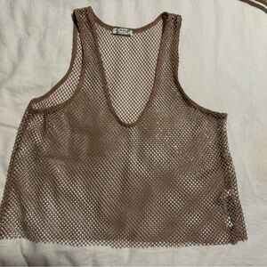 Free people filter finish cami - color: blush sands - size M